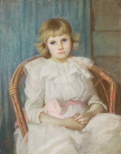 若い女の子の肖像画 作： Florence Cooper